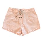 Anthropologie  Pilcro Wide Leg Sailor Shorts Lace Up Coral Size 30 NEW $90 Photo 4
