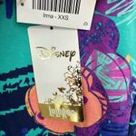 Disney NWT Lularoe collab size XXS Irma Minnie Mouse print teal purple black Photo 3