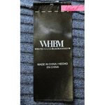 White House | Black Market WHBM Elbow Sleeve Cashmere Blend Puff Henley Sweater Blouse V-Neck Fuzzy Ribbed Photo 7