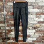 Spanx  Faux Leather Black Lined Leggings Size S P Photo 3