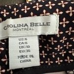 Carolina belle NWT Women's Geometric Dress Pants Dark Blue Size 6 Officewear Photo 4