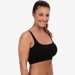 New! Yummie Black Seamless Scoop Neck Bra with Removable Pads 1X/2X Photo 3