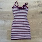 White Fox Boutique White Fox Mini Dress Sleeveless Stripes I've Been Thinking Size XS Red Pink Photo 3