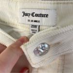 Juicy Couture NWT Wide Leg Corduroys Button Details in Warm White, 20W Photo 4