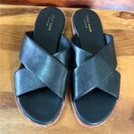 Cole Haan  Anica Black Leather Criss Cross Sandals Photo 1