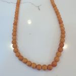 Vintage and long Tan Beaded Prayer Necklace Photo 2