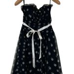 Scott McClintock Vintage  Women’s Size 6 Black White Polka Dot Tulle Short Dress Photo 0