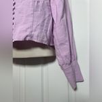 Forever 21  Lavender Long Sleeve Women’s Coquette Light Cute Button Up Blouse M Photo 4