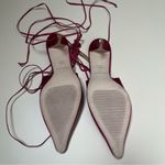 Reformation Carmella Strappy Slingback Heels in Pink Size 7 Photo 3