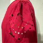 SheIn Women Burgundy Short Sleeves Pull On Relaxed Dress Size M Photo 7