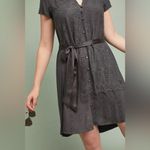 Anthropologie TINY  Stone Harbour Embroidered Lagenlook Hi-Lo Shirtdress S Photo 3
