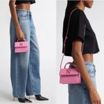Off-White  Baby Jitney Patent Leather Top Handle Shoulder Satchel Bag Pink NEW Photo 1