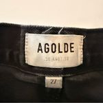 AGOLDE  Riley Shorts Womens Denim Distressed High Rise Raw Fray Hem SZ 27 Photo 2