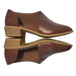 Boutique Brown Faux Leather Boots Booties with Cutout Sides Size 8 New Photo 4