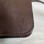 Vera Pelle Dark Brown Genuine Leather Flap Crossbody Bag Photo 5