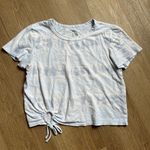 Aerie Tie Dye Cropped Front Tie Baby Tee T-Shirt Photo 0
