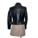 FLYING BIKES Oakwood Black Leather Moto Jacket Motorcycle Womens Size Medium Photo 1