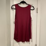 Old Navy NWT Luxe Size M Burgundy Scoop Neck Soft Flowy Stretch Tunic Tank Top Photo 5