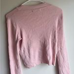 Brandy Melville  Pink Ribbed Sweater Photo 5