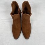 Seychelles  Suede Ankle Boots Heel‎ Stacked Brown Leather Size 7 Photo 2