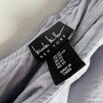 Nicole Miller NWT Linen Blend One Shoulder Ruffle Chambray Midi Dress Size XS Photo 5