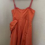 NWT ERIN by Erin Fetherston Strapless Taffeta Sweetheart Bow Dress in Flame 6 Photo 3