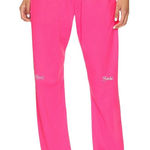 Lauren Moshi Womens Chantra Jogger in Neon Pink Small New Sweatspants Photo 0