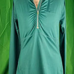 Athleta  Womens Alacrity Green Half Zip Pullover‎ Large Photo 0