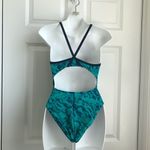 Sporti Light Wave Thin Strap One Piece Swimsuit Size 32 Green Photo 7