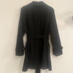 TOWER Sz 2XL Long Black Trench Coat w/ Removable Liner Double Breasted‎ Belt Photo 1