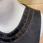 ASTR  Black Shiny Sequin Beaded Neckline Bodycon Mini Dress Small Photo 4