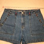 Faded Glory  Blue Jean Shorts with Colorful Accents Photo 6
