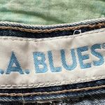 L.A. Blues Vintage Denim Midi Skirt 29 Inch Waist Medium Wash Photo 4