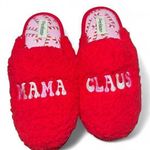 Dearfoams  Women's Red "Mama Claus" Slippers Size Large 9/10 Photo 0