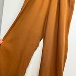 ZARA NWT Caramel Overall Jumpsuit Sz Medium Lyocell Relaxed Straight Leg Photo 13