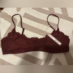 SKIMS  FITS EVERYBODY LACE SCOOP BRALETTE OXBLOOD XL NWT Photo 2