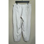 Eileen Fisher 100% Organic Linen Cream Wide Leg Trouser Pants Size L Lagenlook Photo 1