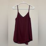 1. State  Lace-Trimmed Cami‎ Elegant Burgundy Cami Top Size XS Photo 1