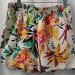 RACHEL Roy Line Floral Green and Yellow Bermuda Shorts Tropical Print Size S Photo 0