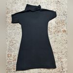 Athleta  Cowl neck short sleeve sweater dress with pockets size Small black Photo 1