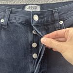 AGOLDE Riley High Rise Straight Crop Jeans Unseen Dark Blue Preppy Women 27 x 26 Photo 1