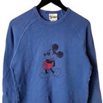 Disney Vintage Walt  World Mickey Mouse Shirt Thermal Graphic Blue Medium M Photo 0
