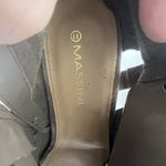 Massini  Booties laser cut nickle studded block heel size 11 Photo 7