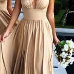 Drinking Barbie Champagne Dress Gold Size M Photo 0