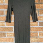 L'Agence Aurora Heathered Olive Henley Dress Photo 10