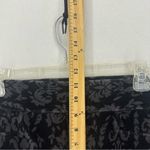 Floral Corduroy Pull On Skinny Pants Womens Medium Grey Goth Gray Photo 4