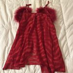 Vintage Sheer sexy top full length Red Size M Photo 2