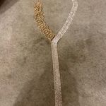 Free People Edge of Romance Gold Rhinestone Necklace-NWT Photo 0