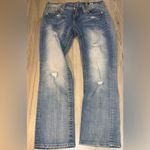 Miss Me signature crop capri cropped denim Women's Blue Jeans Photo 3