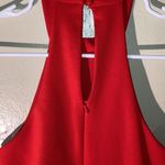 Lulus NWT One Sided Scrunched Diagnal Hem Cocktail Dress Size XS Red Photo 2